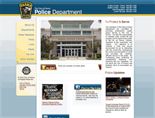 Tablet Screenshot of cityofparmapolice.com